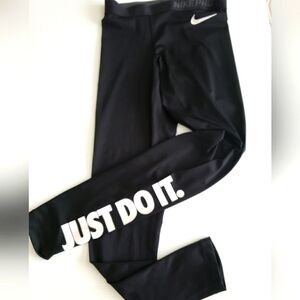 Nike Black Leggings Athletic Fit